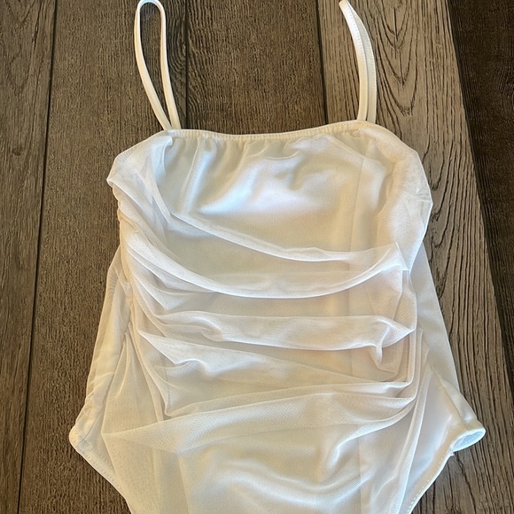 Pretty Little Thing White One Piece - Picture 2 of 6